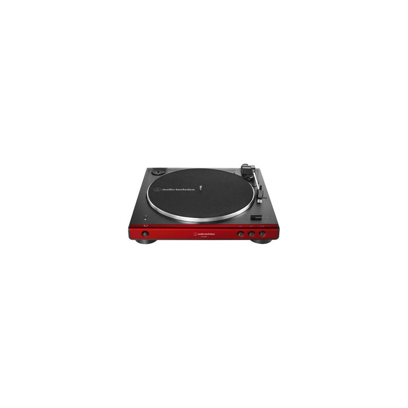 Tourne-disque Bluetooth Audio-Technica AT-LP60XBT-RD - Entièrement automatique - Entraînement par courroie (rouge / noir)