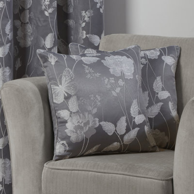 Leah Floral Square Throw Pillow Cover