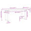 Coffee Table O-Frame Solid Wood Pine And Steel-690815191