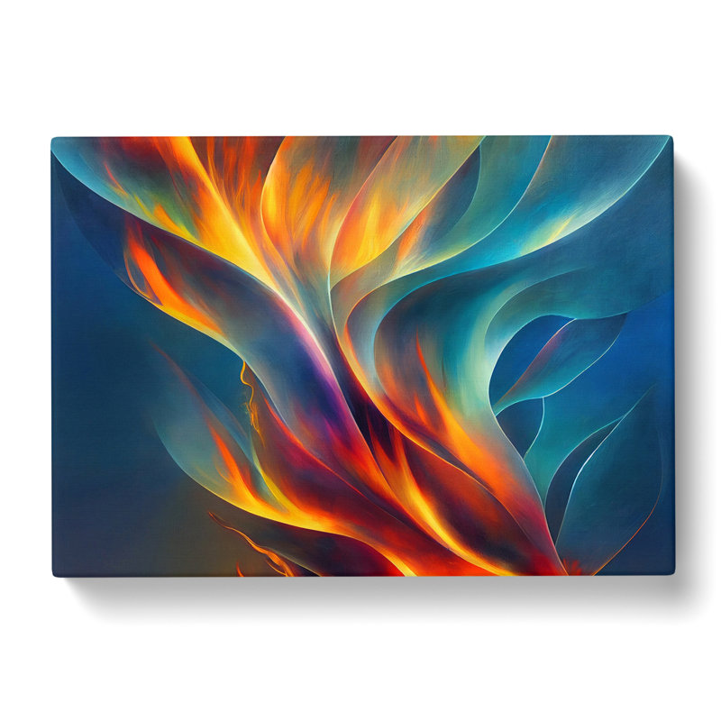 Revered Modern Abstract Art - Wrapped Canvas, 35cm H x 50cm W x 3cm D
