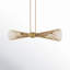 Iago 6 - Light Cone Modern Linear Chandelier in Brass-1446477389