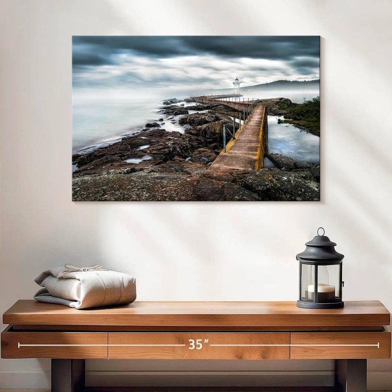 Nicci Grand Marais Lighthouse, 16" H x 24" W