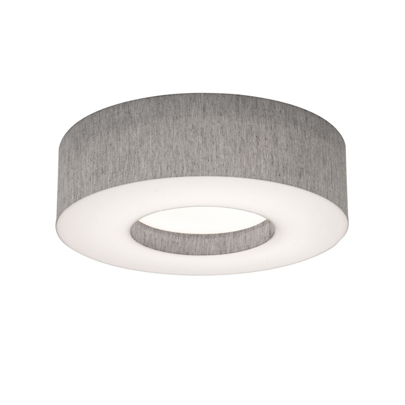 Flush Mount, 3.75" H x 12.25" W x 12.25" D, Gray