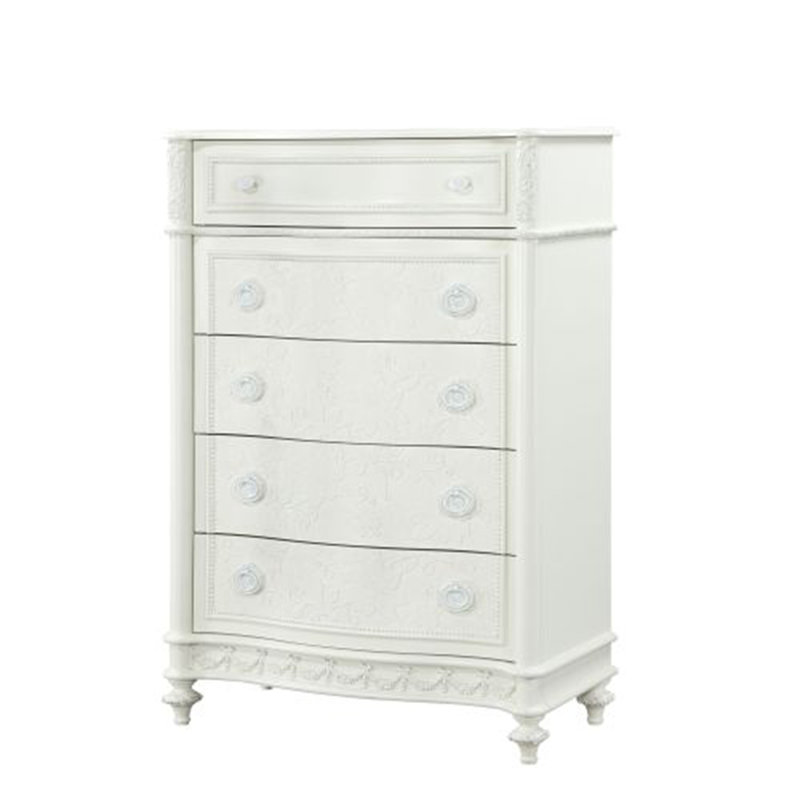 Commode élégante à finition ivoire Dorothy