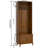 66.9" Hall Tree With Storage, Storage Bench, Arch Coat Rack With 4 Hooks And 2 Fluted Doors