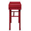 Bureau de meuble-lavabo industriel rouge avec 1 pour la chambre à coucher - Style moderne en métal et bois à 1 tiroir