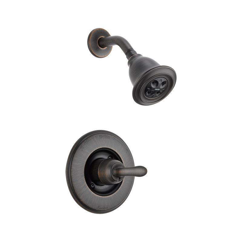 Linden 14 Series Single-Function Shower Faucet Set, Shower Valve Trim Kit, Venetian Bronze / H2Okinetic Technology
