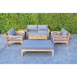 Monterey Outdoor 6 - Piece Teak Conversation Set