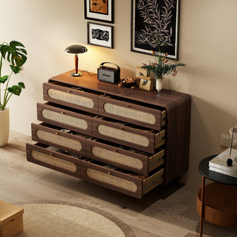 Armoire d'entrée moderne en bois massif simple