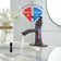 Single-Hole Single-handle Bathroom Faucet with Drain Assembly