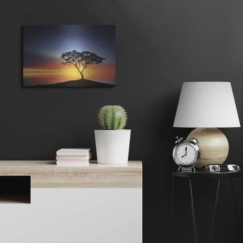 «The Soft Twilight», art mural en métal, H 16 po x l 24 po