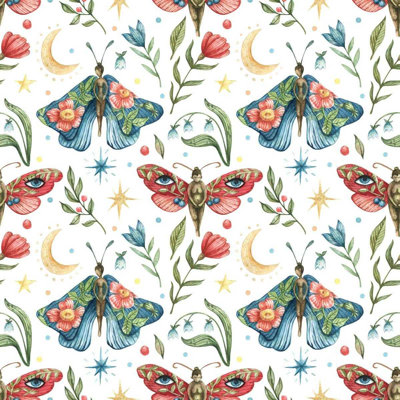 Butterflies Colourful Peel & Stick Wallpaper N04271
