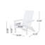 Chaise Adirondack pliante en bois d'acacia rustique et acier patiné-627559394