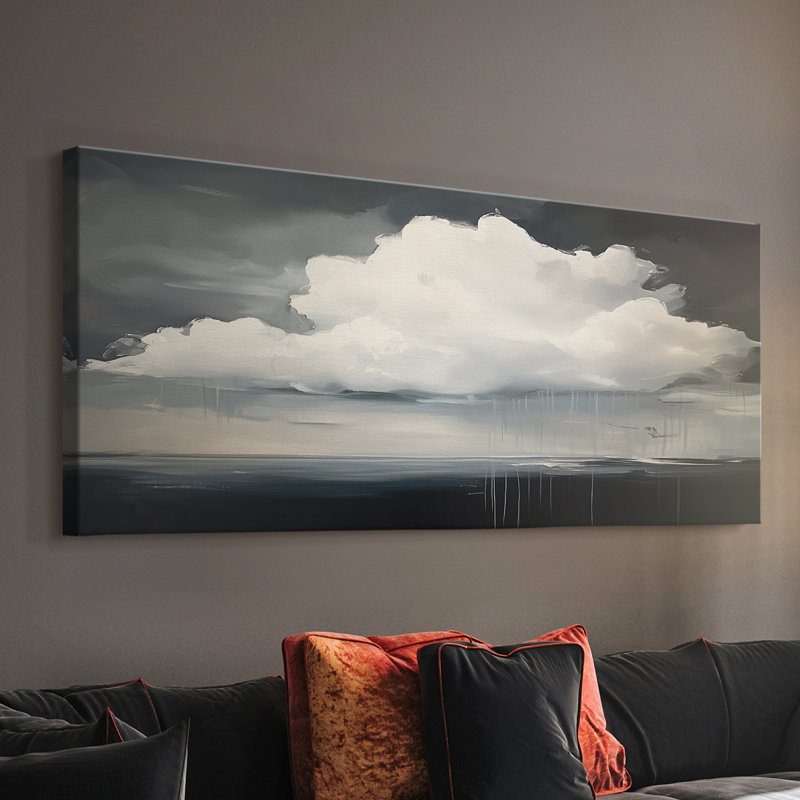 Série paysage - LXV - Toile tendue avec châssis - Prêt à accrocher, H 12 po x l 30 po
