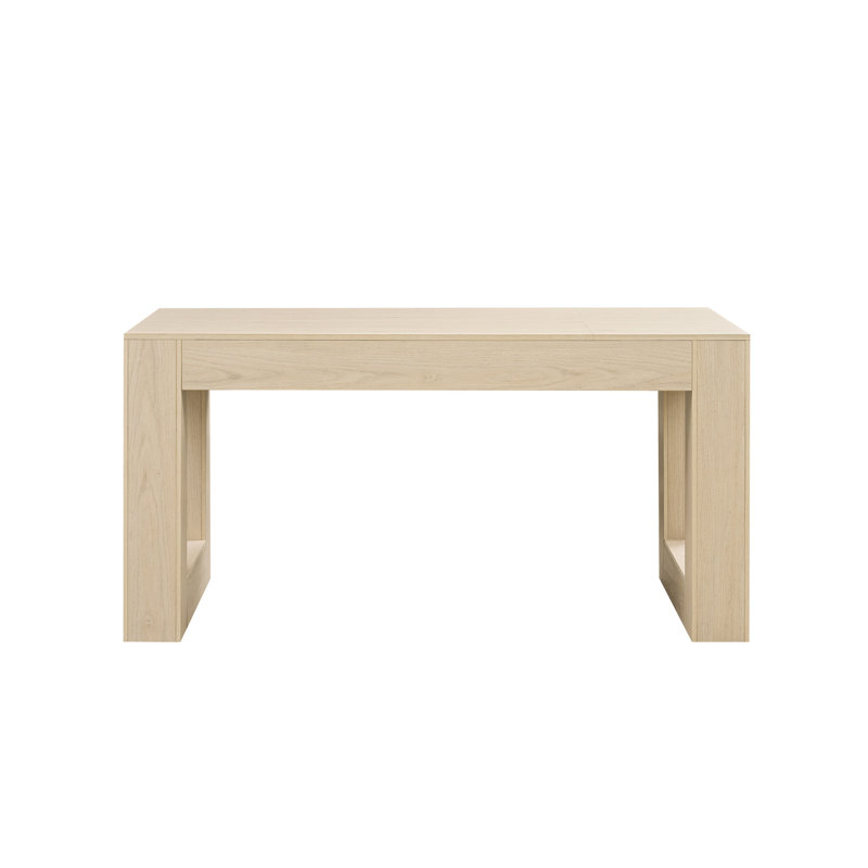 Farmhouse Kitchen Dining Table for 4-6 People, Rectangular Dining Table for Dining Room, Living Room, Kitchen with Sturdy Wood Legs Farmhouse Full MDF Trim, Easy Assembly