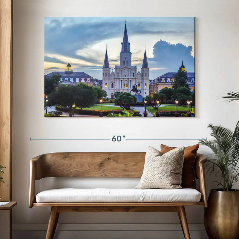 Ravi Palatial St. Louis Cathedral, 34" H x 51" W