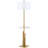 Ashburnham 61'' Brass/Gold Tray Table Floor Lamp