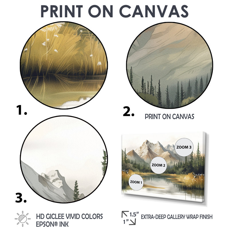 Alaska Winter River into Denali National Park II - Alaska, art mural, Toile tendue, H 28 po x l 60 po x P 1,5 po
