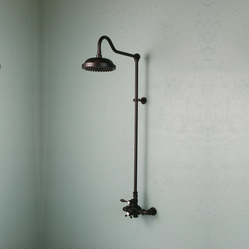 Système de douche thermostatique Exposed de Strom Living P0901Z, Bronze frotté à l'huile