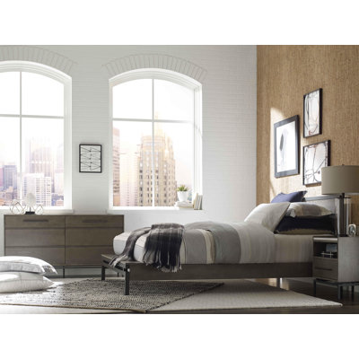 Ensemble de chambre configurable avec lit plateforme Ascher