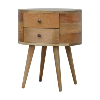 Craigarogan 45cm W Solid Wood Bedside Table