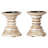 6'' H Wood Tabletop Candlestick