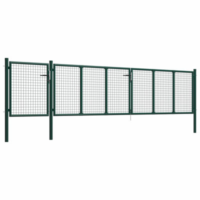 Adami 125cm H x 500cm W Green Metal Gate