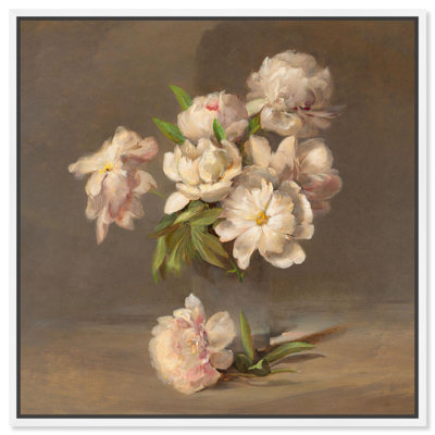 Porter Peonies in a Vase Canvas Vintage Floral Art by 