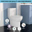 Left-Mount Flush Elongated One-Piece Toilet-1.1/1.6 GPF Water-Efficient Design (Seat Included)