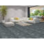 Tapis beige / noir en laine noué à la main de conception unique 4 pi 6 po x 6 pi 7 po