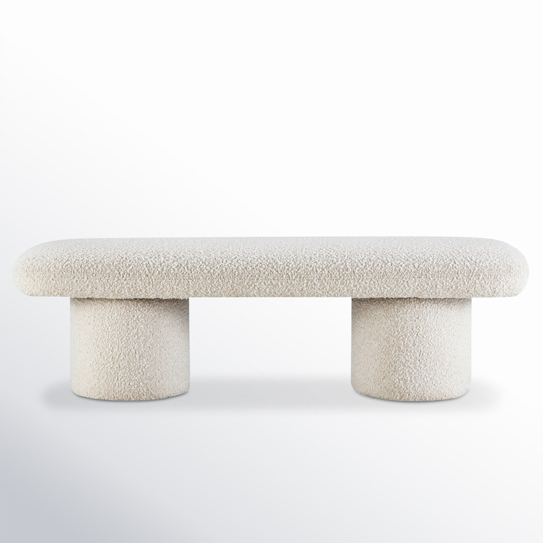 Anston 56" Boucle Bench AllModern Upholstery 