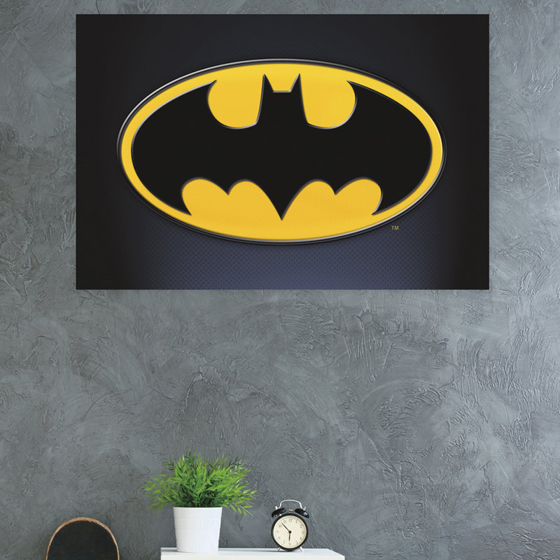 Impression sur papier symbol batman