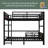 Metal Bunk Bed/Metal Loft Bed,Separable Bunk Beds,With Raised Security Fence-184640642-184640641