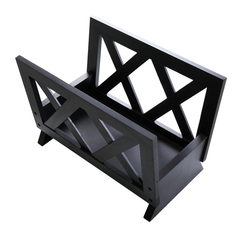 Angee Solid Wood Free Standing Magazine Rack