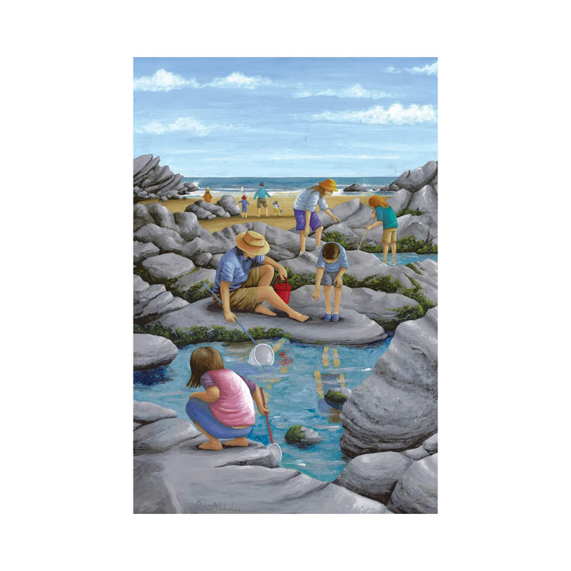 Rockpooling 1 Piece Wrapped Canvas Painting, 101.6 cm H x 66.04 cm W x 1.91 cm D