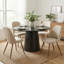 Ensemble de 4 chaises de salle à manger avec dossier ajouré beige-2106379099-2106379103