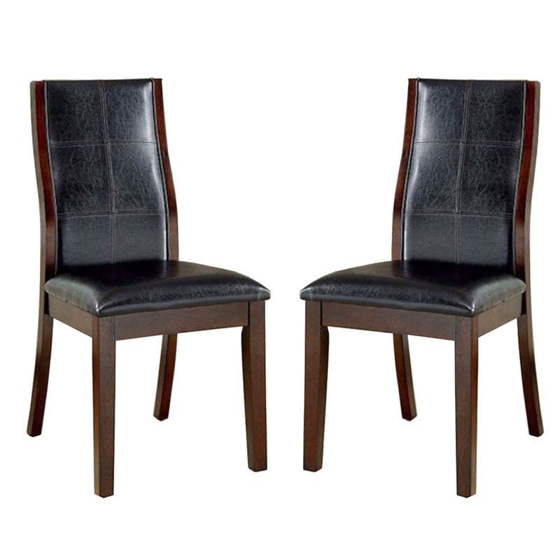 De 2 sièges de salle à manger, cerisier brun, largeur 26,09, chaises Classic Choice couleur cerise, siège de 19,5 po de hauteur, style exquis