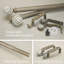 Tringle à rideaux simple en bois patiné avec fleuron décoratif, tringle à rideaux réglable, quincaillerie de fenêtre rustique-1107093881