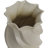 Decorative Wavy Ceramic Accent Table Vase for Home Decor - Tall Flower Vase for Living Room Display with Sculpted Design - 20", Ivory & Tan-1030542461