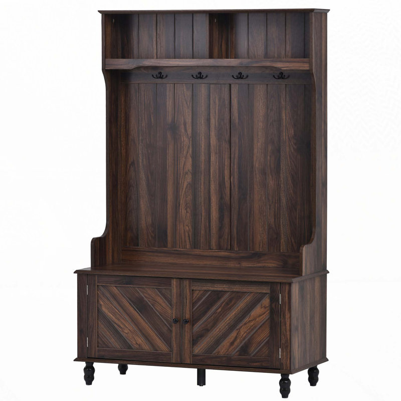 Hall Tree 40.1 Wide, Brown