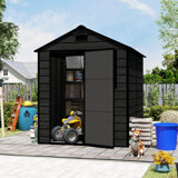 6*6 FT Resin Storage Shed, High Quality PP Material