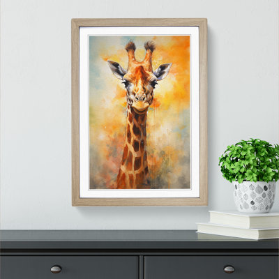 Giraffe Abstract - Framed Print