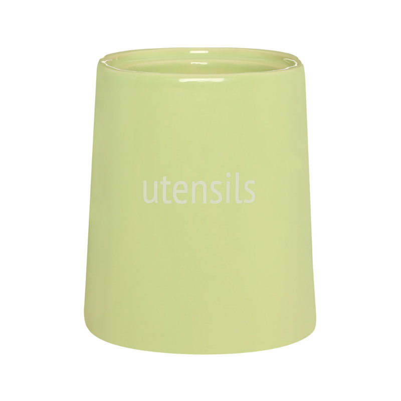 Dolomite Utensil Crock, Green