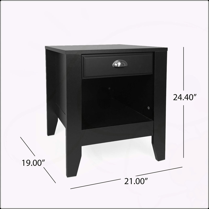 Table d'appoint élégante et moderne avec ports de chargement USB et rangement, parfaite pour les salons et les chambres à coucher.