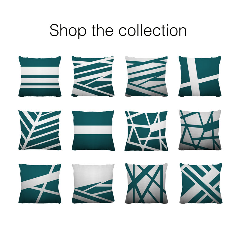 Seward Outdoor Reversible Throw Pillow, 19H" x 19W", Green