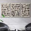 Craie et silex I, impression sur toile 3 pièces-91887463-91887459