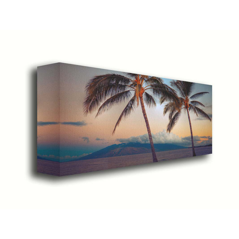 Maui Palms par Kelly Wade. Estampe numérique, H 20 po x l 40 po x P 1,5 po, Toile tendue