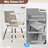 71" Modern Rectangular Dining Table Set-129575167-129575162