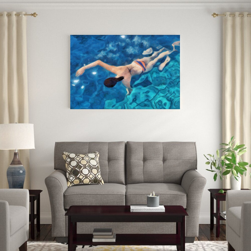 Matinée de natation I, H 32 po x l 48 po