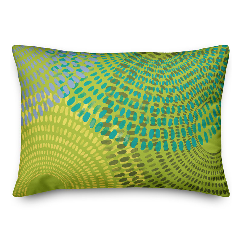 Outdoor Rectangular Pillow Cover & Insert, Green